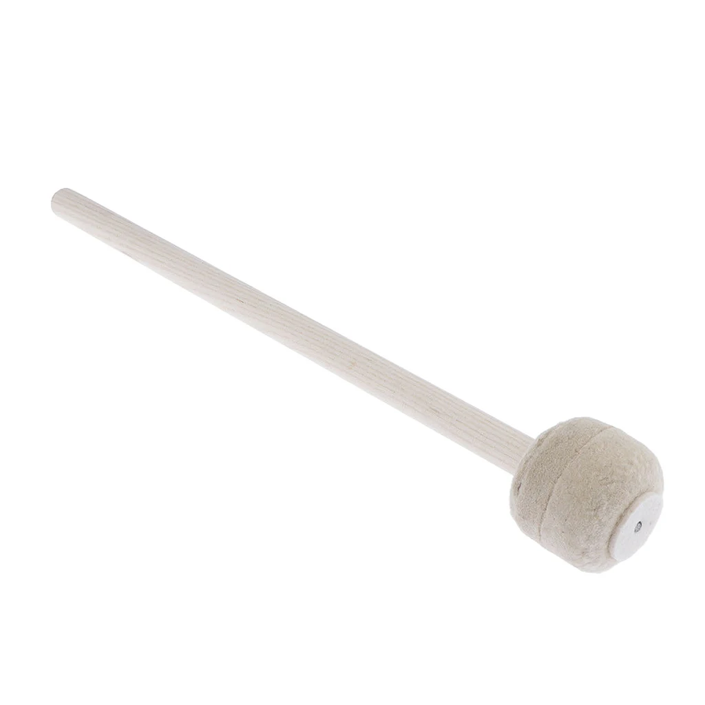 Drum Mallet, Wool Felt Drum Stick Anti-slip Bass Drum Mallet Stick Indispensable Instrument Band Accessory