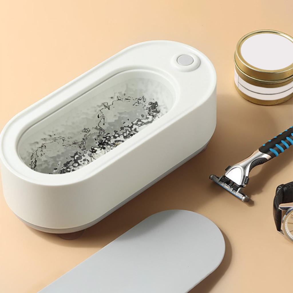 Mini Ultrasonic Jewelry Cleaner Rechargeable Ultrasonic Cleaning Machine for Dentures Jewellery Glasses Necklaces Rings Watch