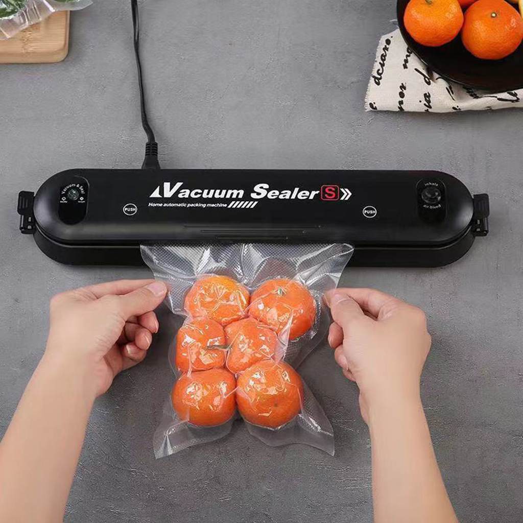 Automatic Vacuum Sealer Machine Sealing/Vacuum Food Sealer Dry Moist Modes for Veggies w/ Indicator Compact