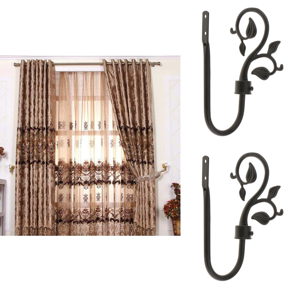 2x Metal Curtain Hooks Window Drapery Tieback  ers, Assorted Types