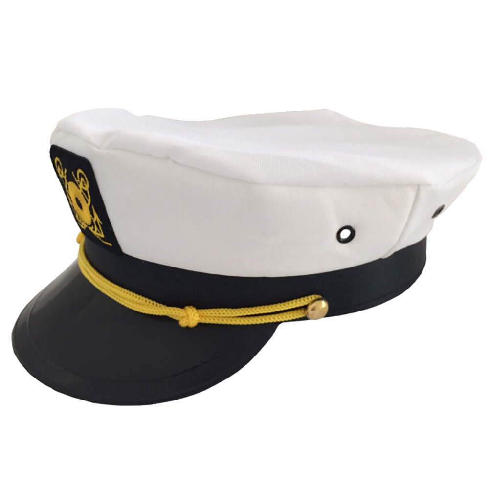 military captain hat white