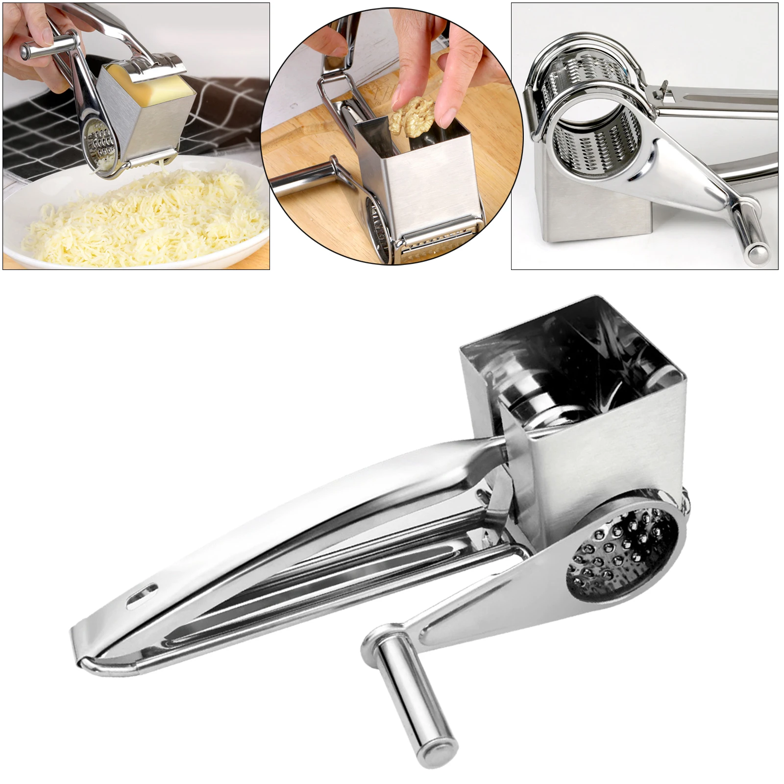 Cheese Grater Crushed Walnuts Peanut Crusher Mill Cutter with 3 Sharp Blades