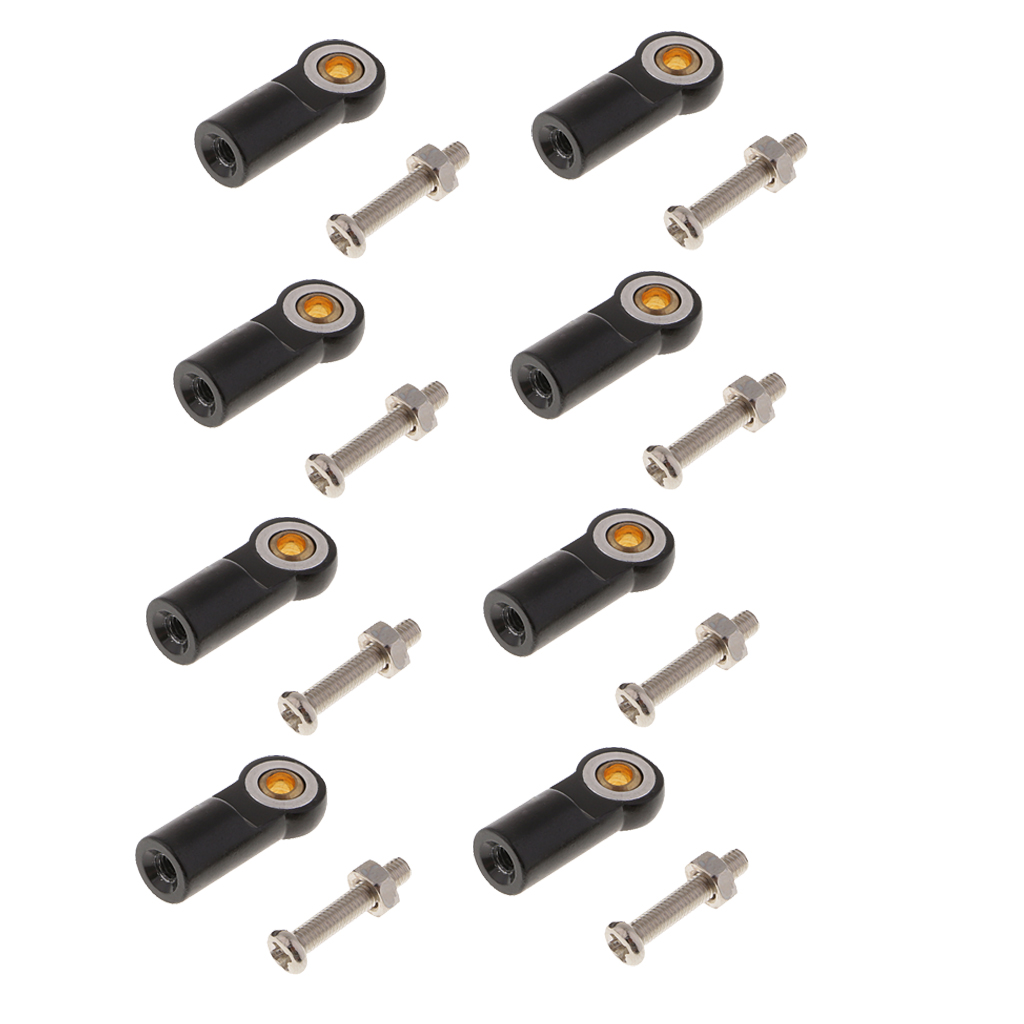 8pack M3 Metal Ball Head Holder Rod End Ball Joint for 1/10 RC Car Crawler