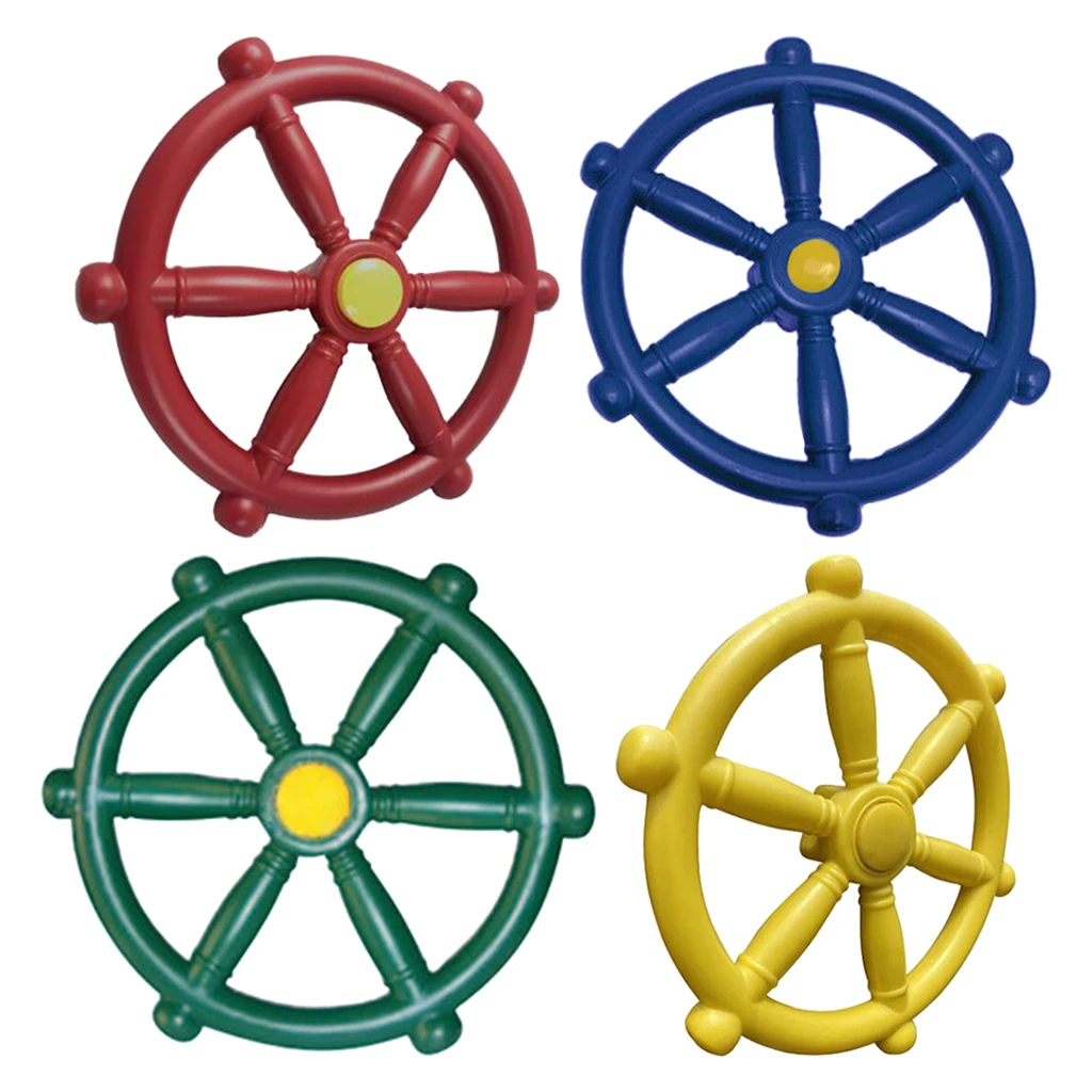 Details about    Playground Accessories Green Pirate Ship Wheel for Kids Outdoor Playhouse