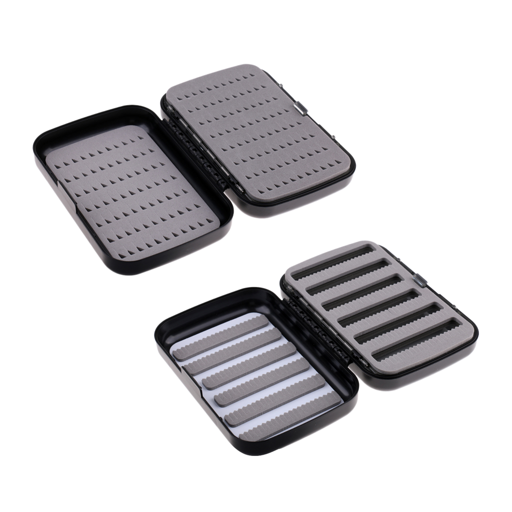 Waterproof Storage Baits Hooks Box Fly Fishing Double Side Lures Flies Box