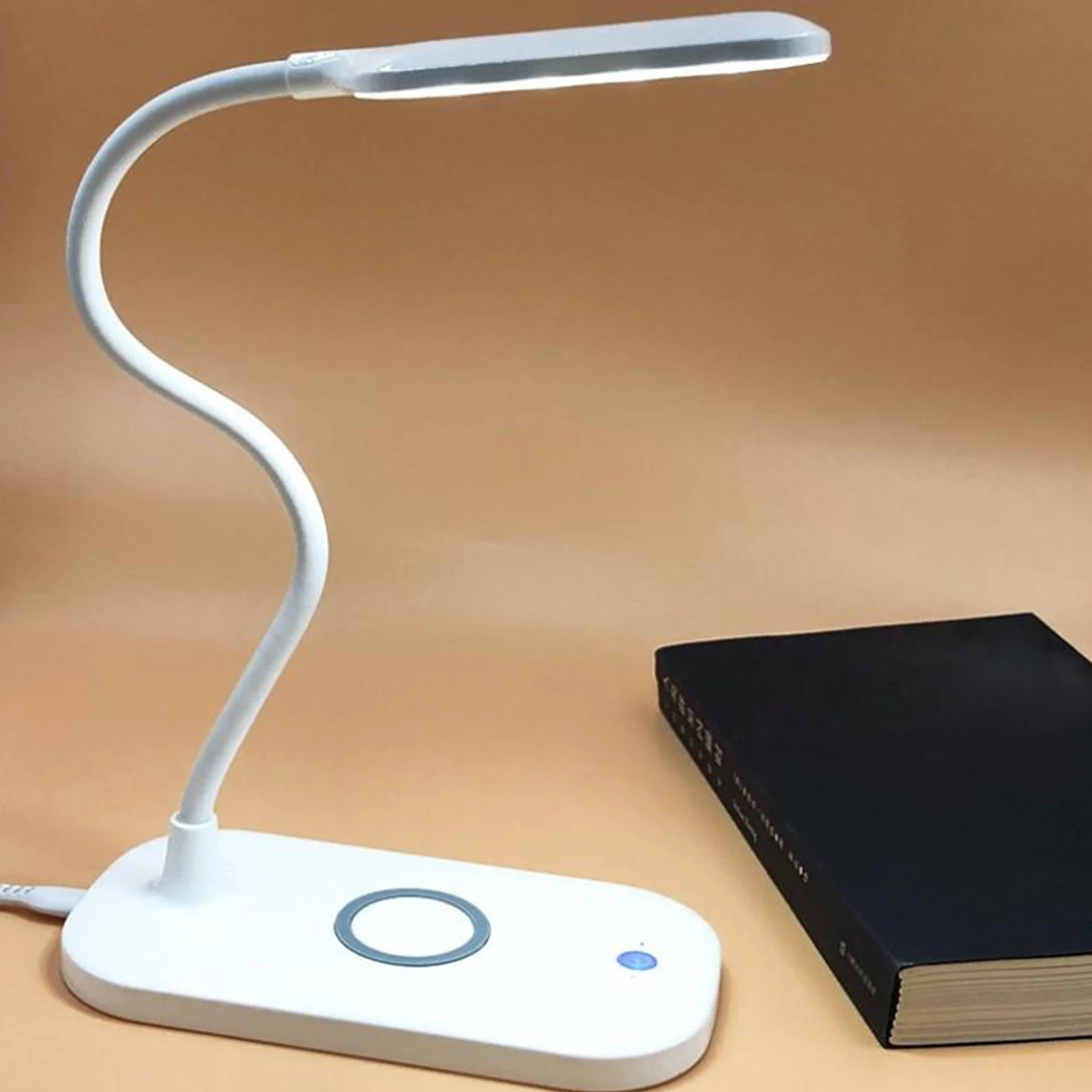 Dimmable LED Desk Lamp Room Reading Light Lamp 10W Wireless Charger