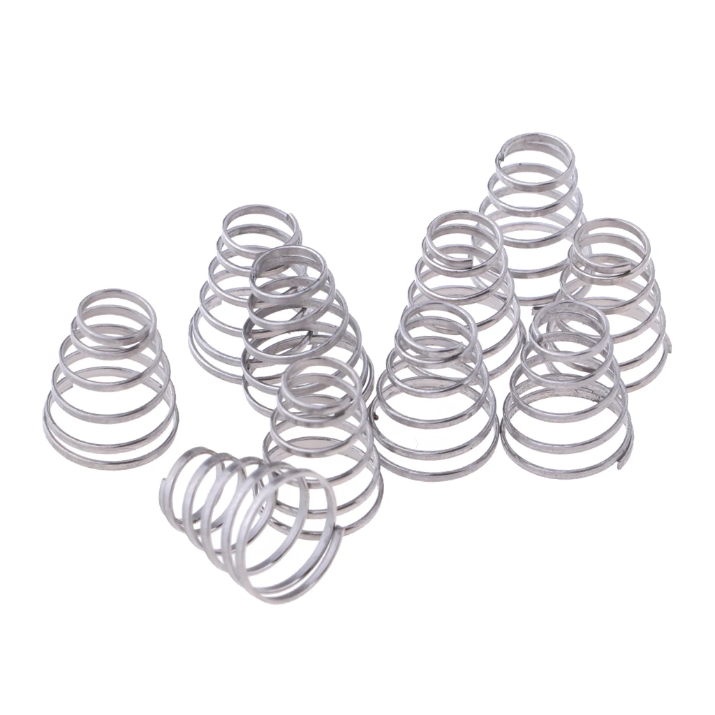 10 Pieces Bike Quick Release Spring Rear Wheel Skewer Stainless Steel Springs Parts Component Accessories