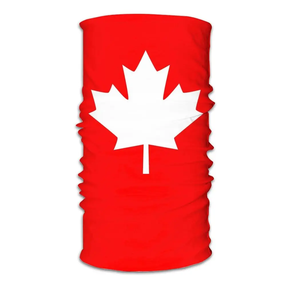 Canada Maple Leaf Flag Scarf Half Face Mask Unisex Fashion Tube Mask Emblem Tubular Bandana Protective Headband Biking Camping mens dress scarf