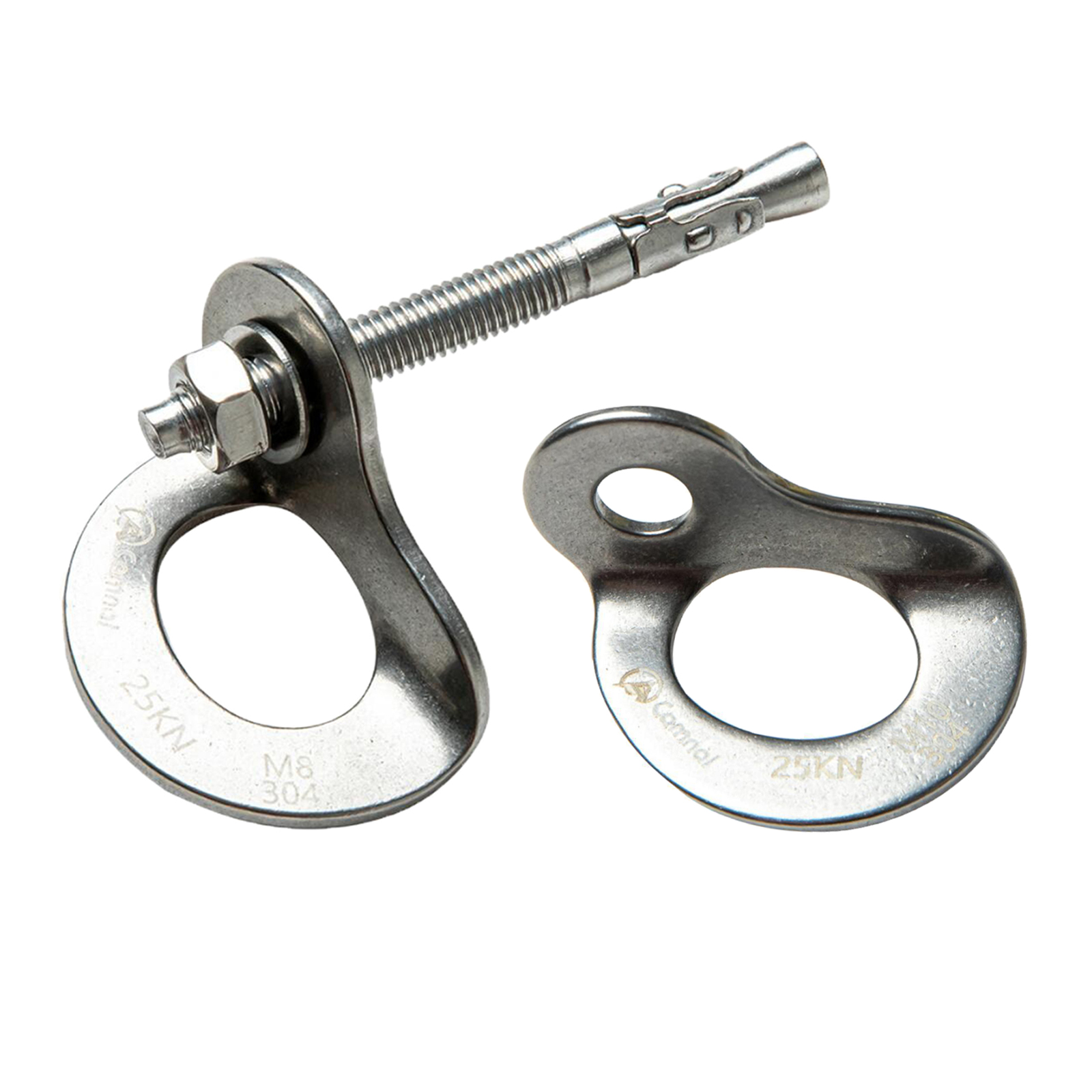 25KN Anchor Hooks Set, Heavy Duty Climbing Anchor Hangers and Bolt Steel