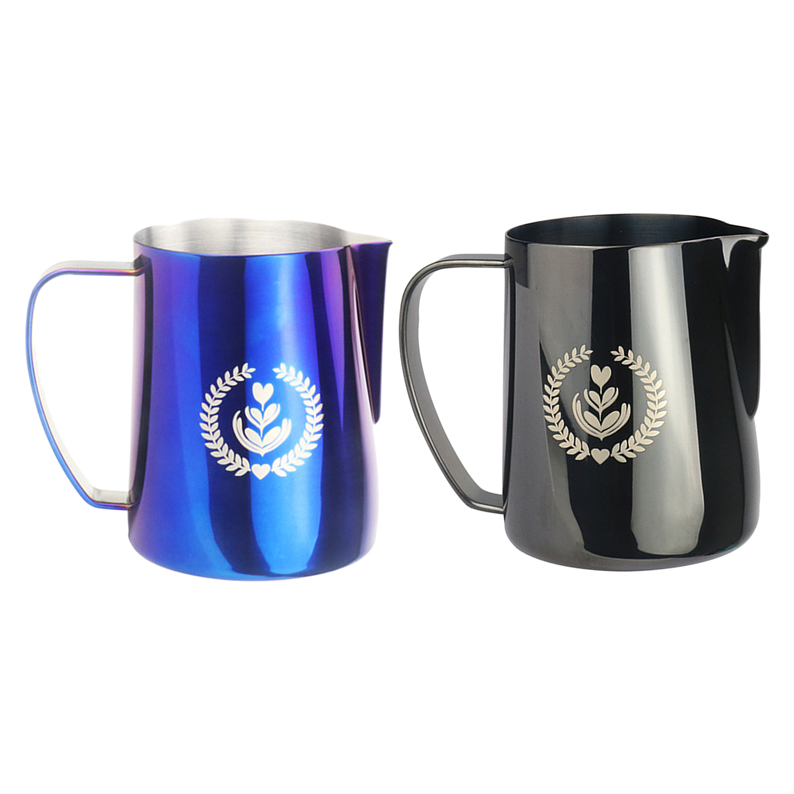 Commercial Grade Stainless Steel Frothing Pitcher, 12-Ounce Frothing Pitcher, Milk Froth Pitcher