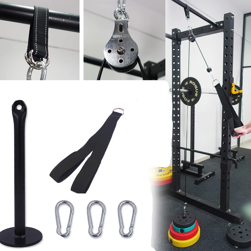 Fitness Pulley Cable Machine System Attachment Home Equipment DIY Fitting Slimming Lifting Steel Wire Cable DIY Loading Pin