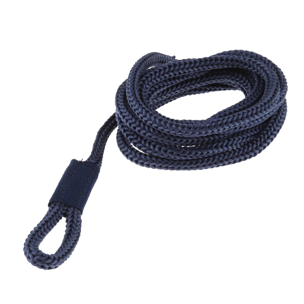 Double-Braided Boat Docking Fender/ Bumper Line Rope Whips 1/4'x5'' Rope Polyster Marine Essentials Fender Line Supplies