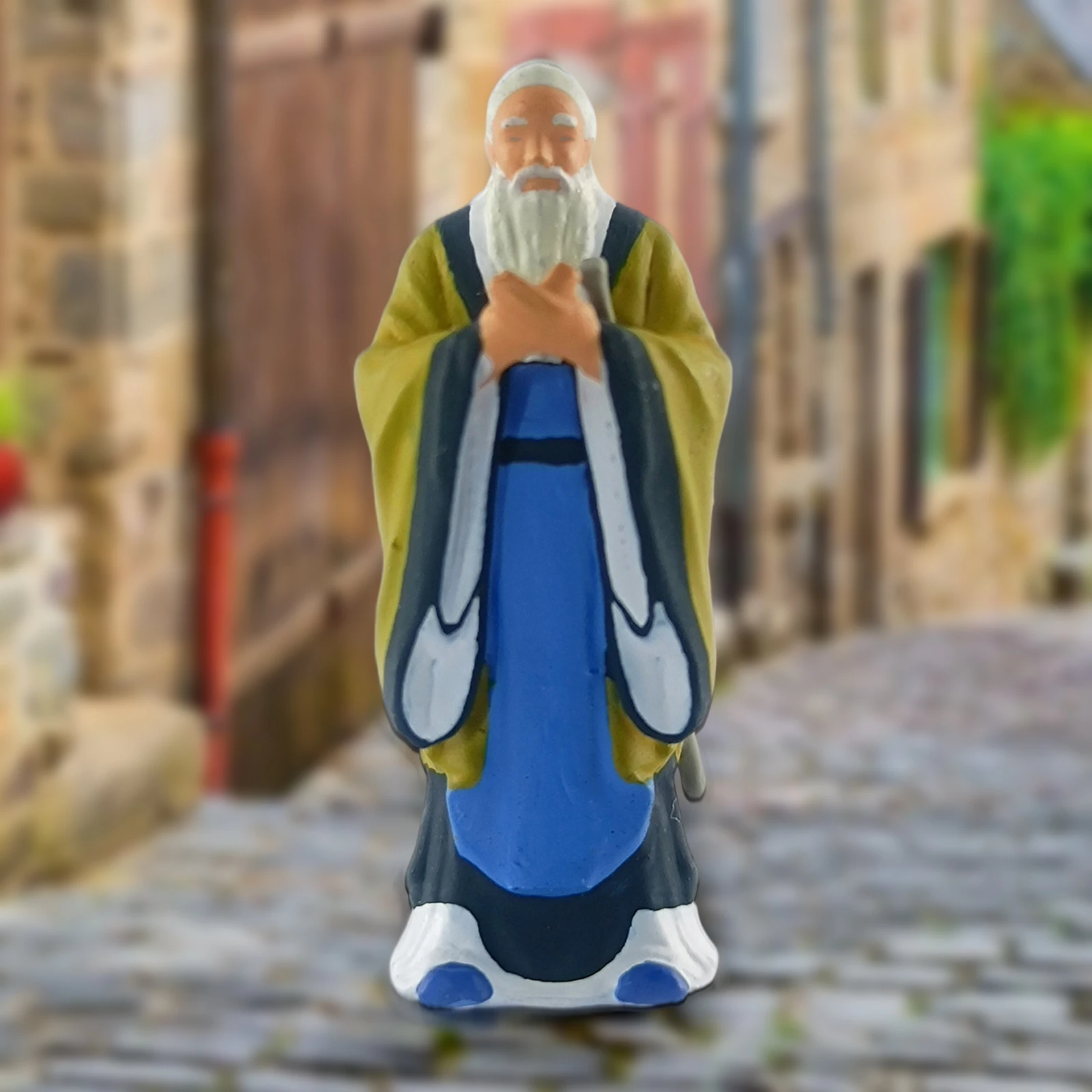 1:64 Scale Mini Ancient Poet Figure PVC People Layout Scenario Diorama