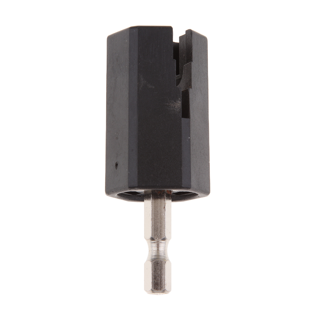 Black Guitar Electric Drill String Winder Bridge Pin Puller Head Remover Bass