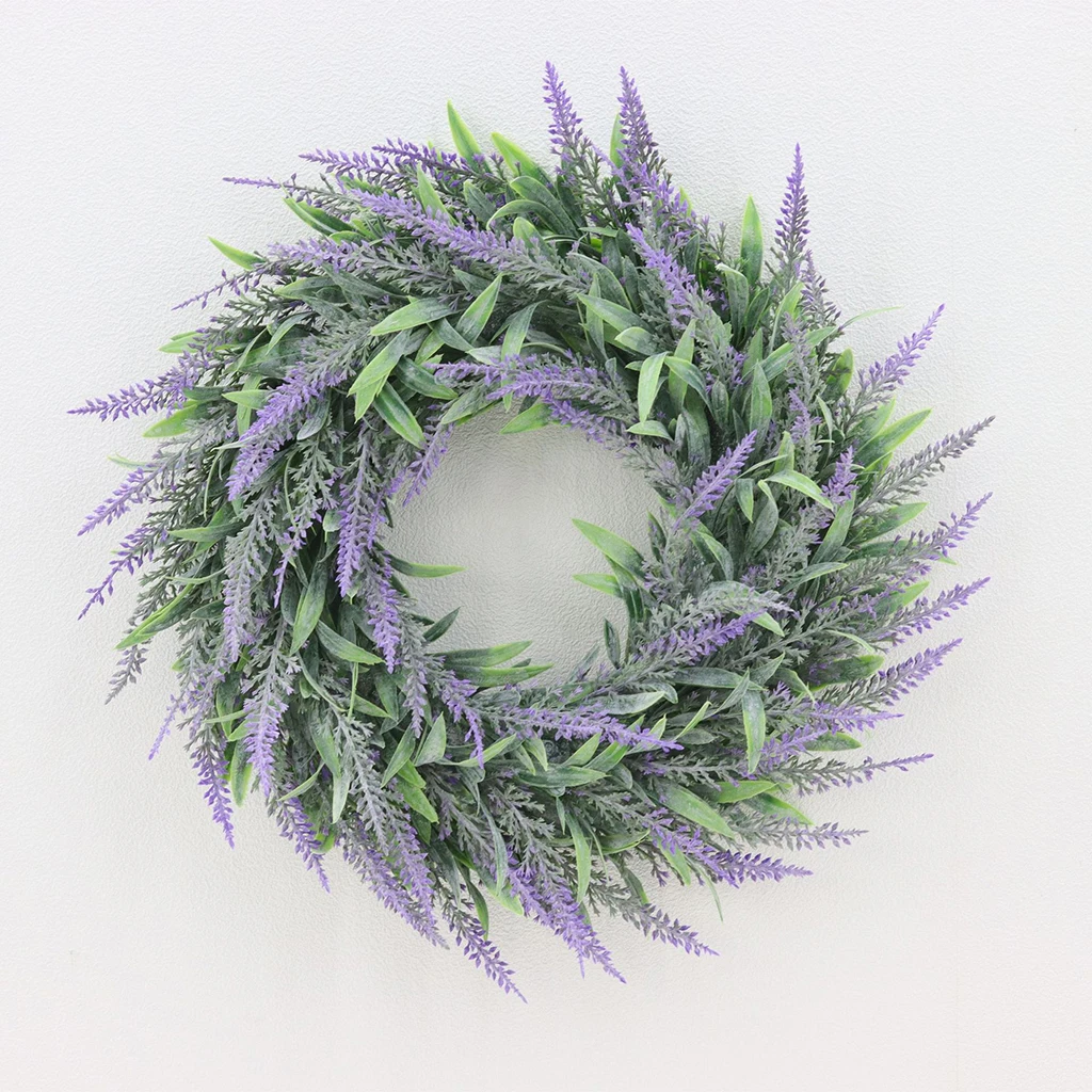 Artificial Front Door ing Simulation Lavender Flower Wreath Garland