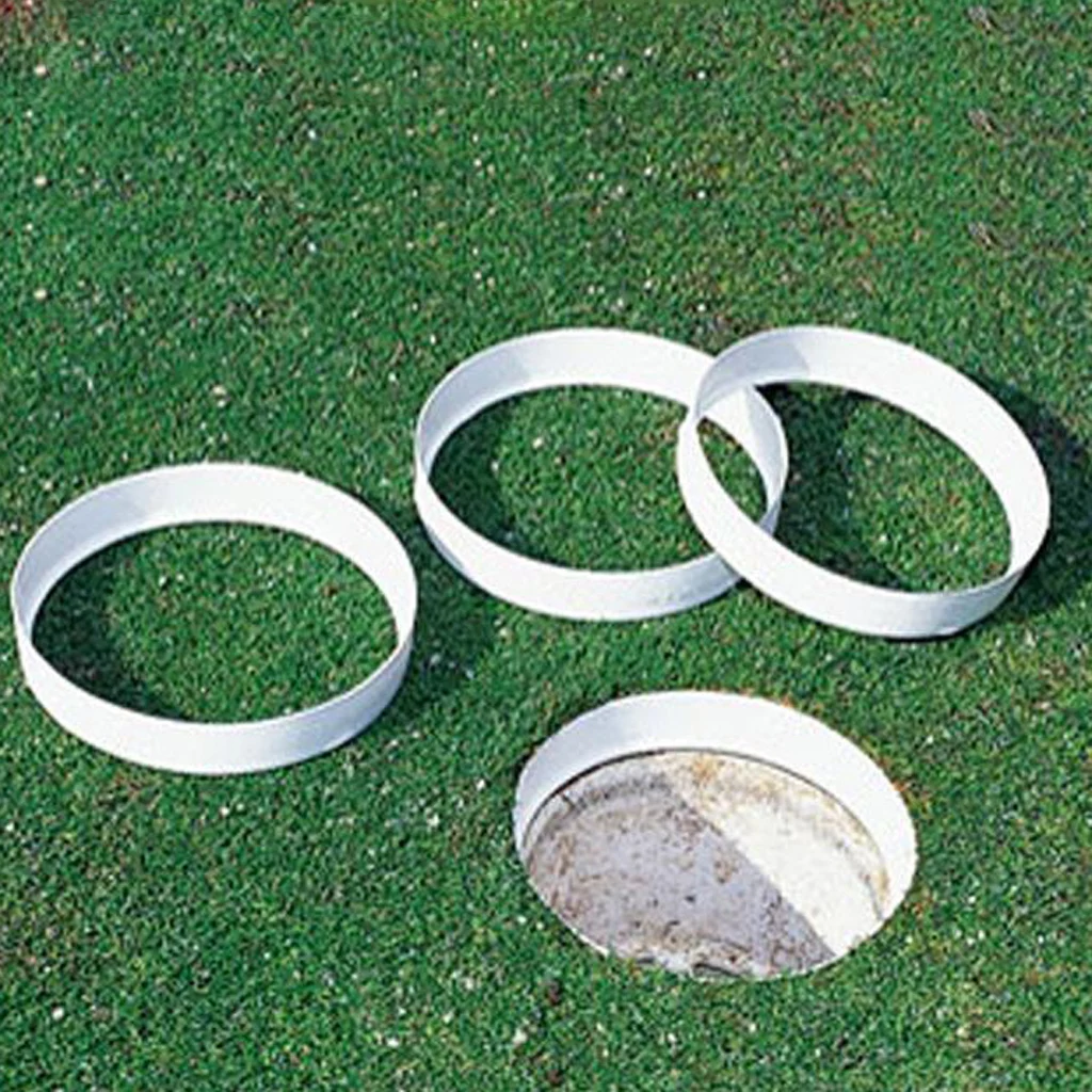 White Golf Putting Green Hole Cup Ring Training Aid Accessories Outdoor Sports Equipments Putting Cup Rings High Performance
