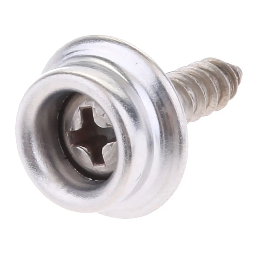 153Pcs Stainless Steel Boat Marine Cover Fastener Snap 15mm Screw Kit with Installation Tool Anti-Rust No Deformation