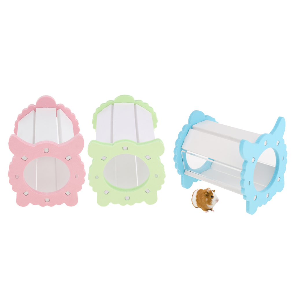 DIY Small Pet House Hamster Wheel Toys Pets Roller Tunnel Hideout Cage Toy