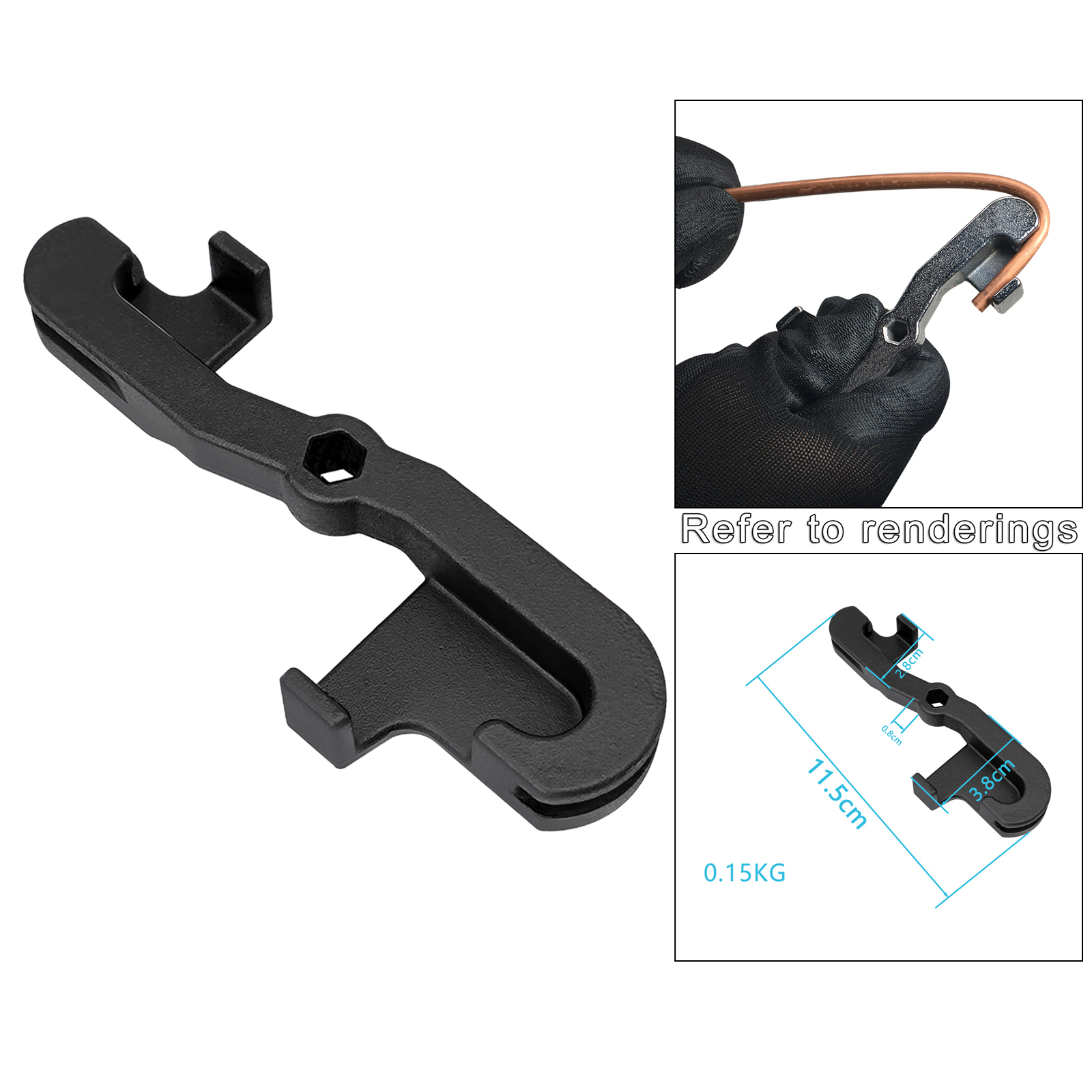 NEW Handy 5mm Automotive Brake Pipe Bender Bending Tool 2 Bending Options