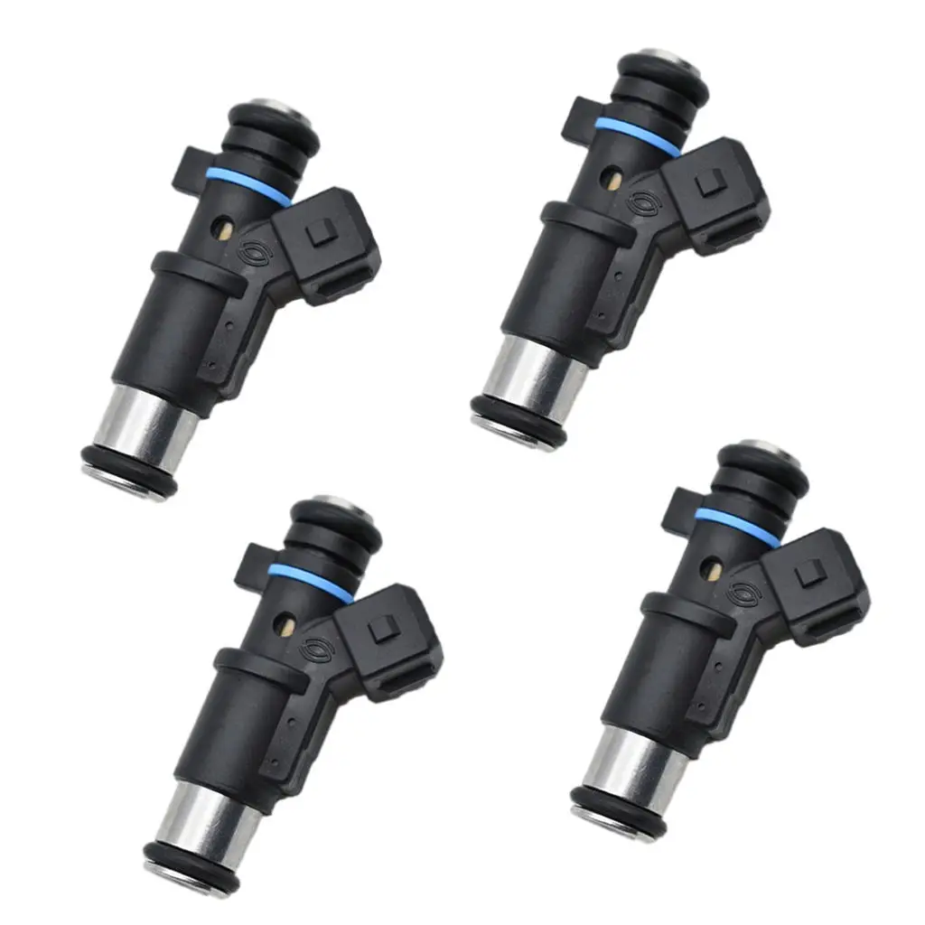 Set of 4 Vehicle Plastic Fuel Injectors 01F002A 348001 Replacement for Peugeot 106 206 306 307