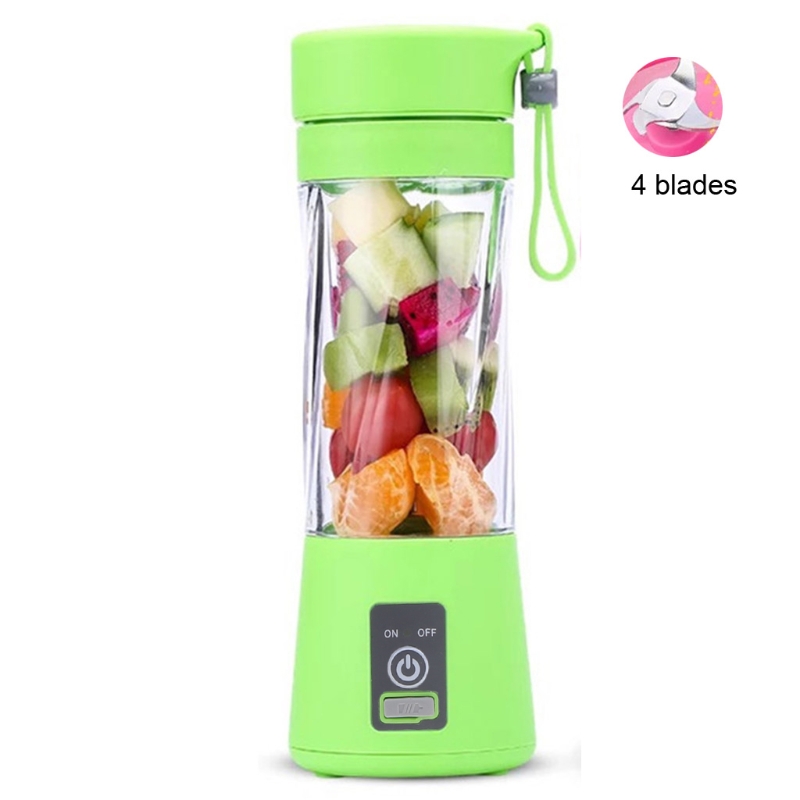 Máquina de Mistura Protable Mini Copo Juicer Único Servir Tamanho Pessoal Liquidificador Usb Recarregável 380ml Frutas Multifunções Suco P9yd 42 High Quality Eletrodomésticos