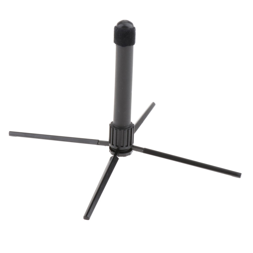 Folding Flute Clarinet Stand Holder Black for Flute Clarinet Parts Accessory