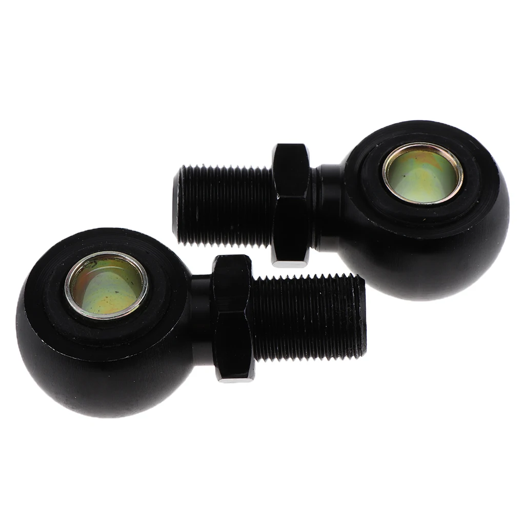 2pcs Custom Motorcycle Shock Absorber Rear  Round Eye Adapters 12mm Black