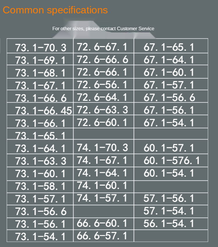 4 teile/satz Auto Rad Bohrung Mitte Kragen Nabe Zentrische Ringe Radnabe Ringe 73,1-64,1 73,1-67 73,1-60,1 73,1-65,1 73,1-63,4 – Detail 10