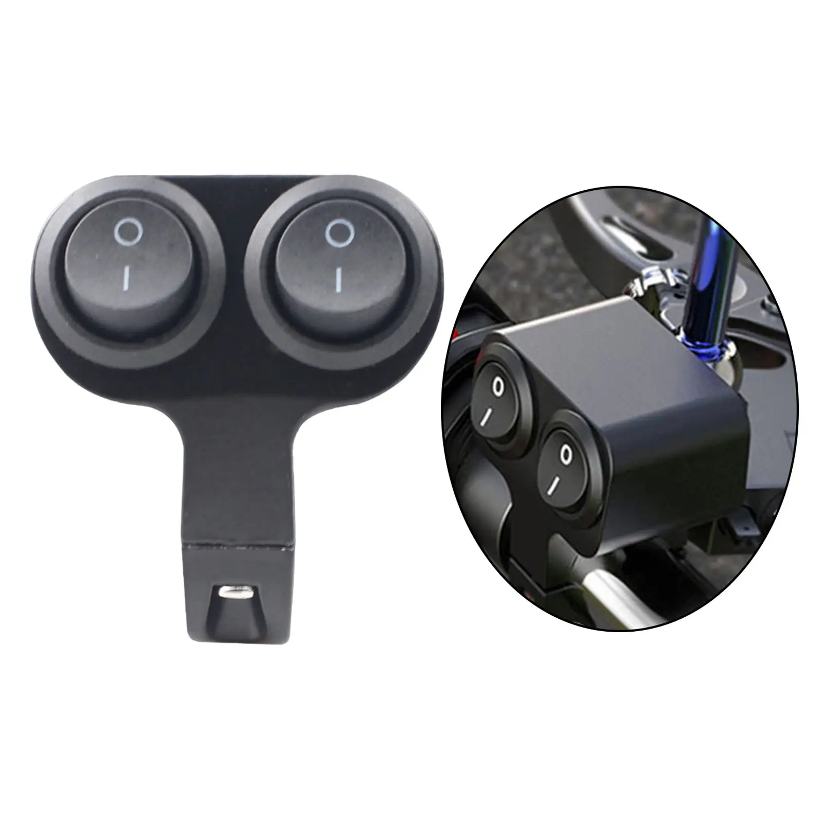 12V Handlebar Control Switch Dual Button ControlPush Turn Signal Button