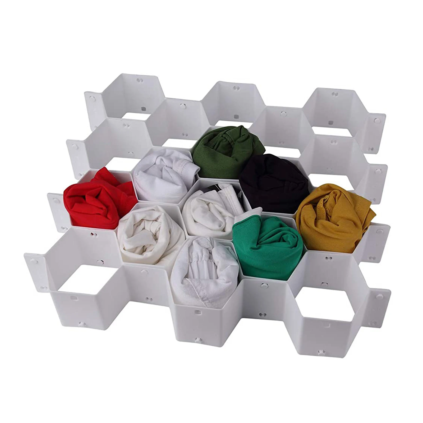 DIY Honeycomb Drawer Partition Divider Cabinet Organizer Socks Belts Storage