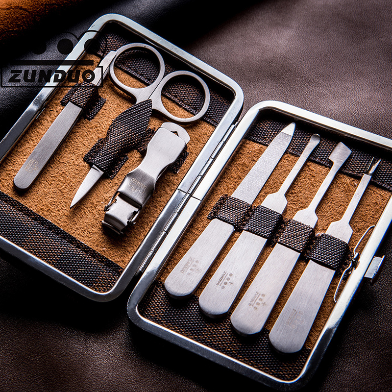 7 pces manicure pedicure conjuntos máquina de