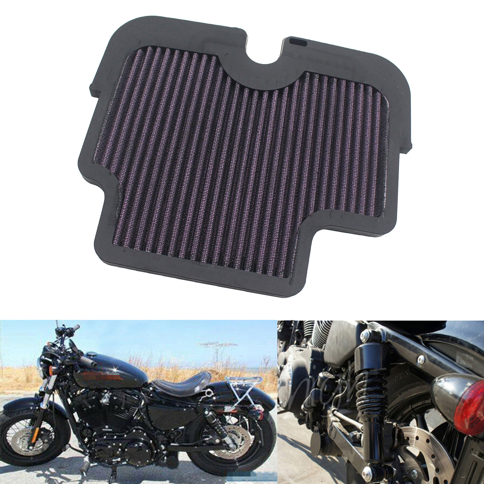 Motorcycle Air Inlet Filter Fit for Kawasaki ER650 ER-6N 2009-2011 Replace