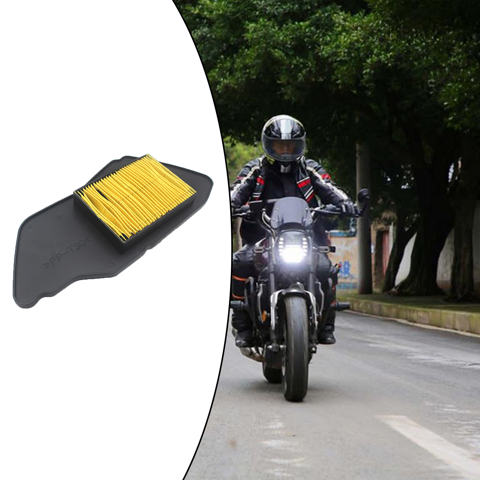 Motorcycle Air Filter Air Clean Element Repair Parts for Yamaha ZUMA 125 YW125 BWS125 X-OVER125 5S9-E4451-00-00