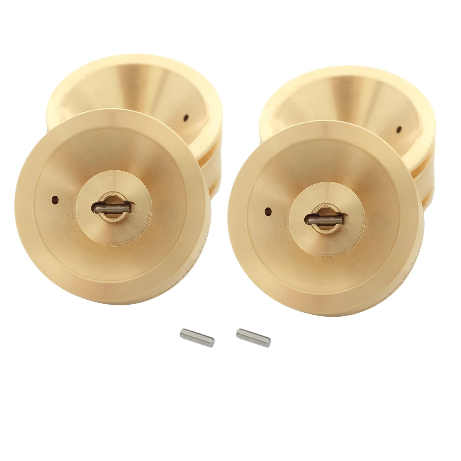 Brass Weighted Wheel Rim Hub Counterweight Replacement for Axial SCX24 90081 1:24 RC Car Crawlers