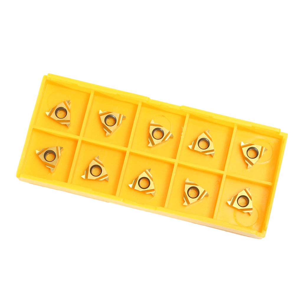 10PCS 11ER A60 CNC Carbide Insert Cutter Lathe Turning Tool Kits For Steel
