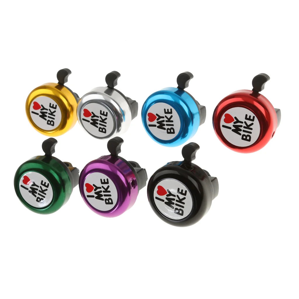 Aluminum Bicycle Bell Kid Loud Crisp I Love My Bike Hooter Bicycle Bell