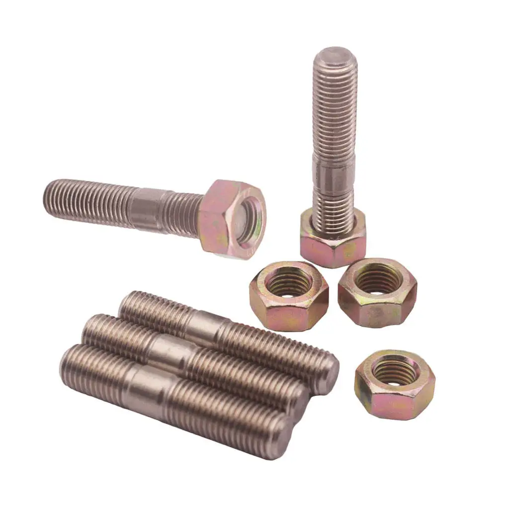 5x M10x1.25mm 50mm Turbo Stud Nut Kit Fit For   TD05H, TD06 Turbos