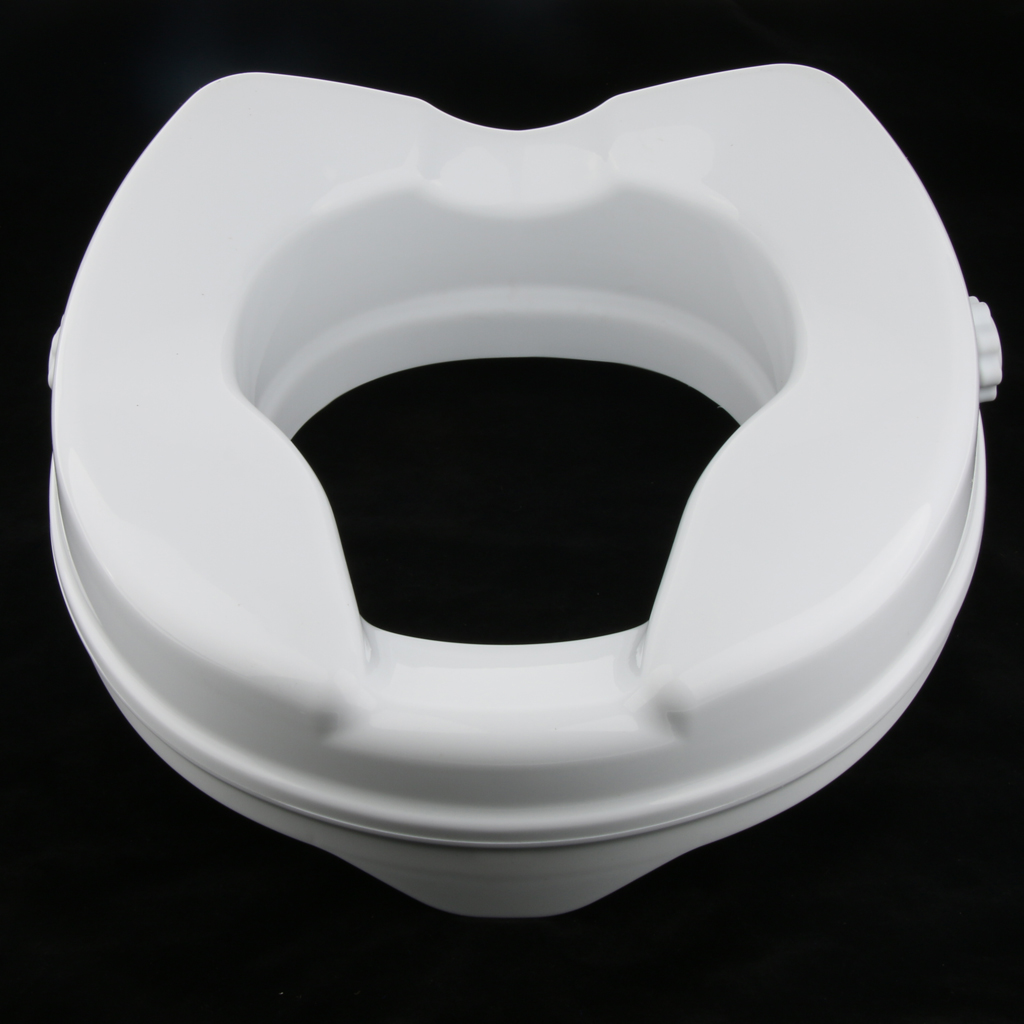 Pregnant Women Patient Elderly Handicapped Toilet Seat Riser Raised Elevated Lifter Extender Easy Installation
