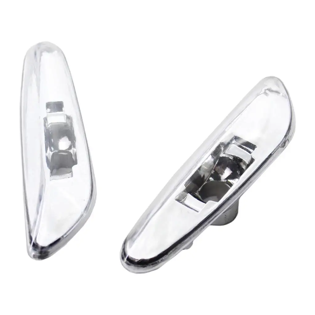 Turn Signal Side Marker Light Cover Clear Lamp Shad for BMW E46 3 Series 2002 2003 2004 2005 4-Door Sedan and Wagon