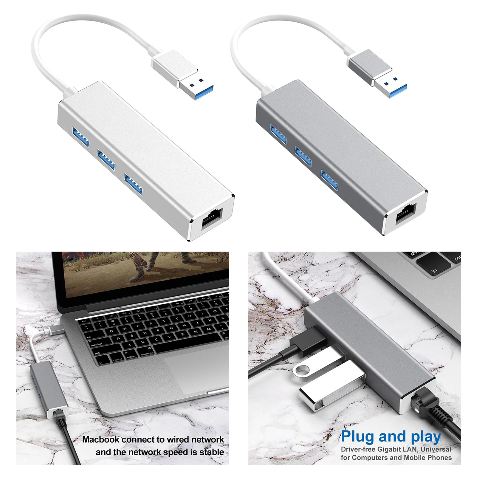 USB 3.0 Gigabit Ethernet Network Adapter 1000Mbps USB Adapter Laptop