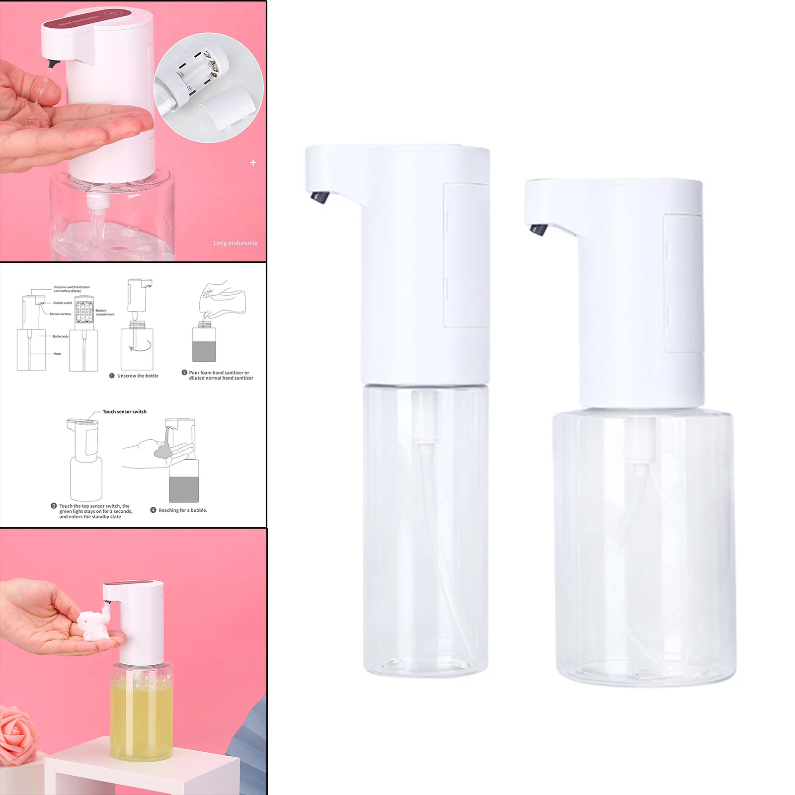 No Touch Automatic Soap Dispenser Bathroom Automatic Soap Dispenser Offices Hospitals Handfree Soap Dispenser Hotels