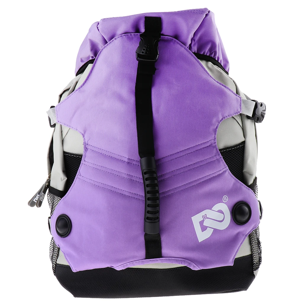 Professional Roller Skates Backpack Inline Skates Skating Shoes Boots Carry Bag Durable Multi-pocket Sports Rucksack Unisex 