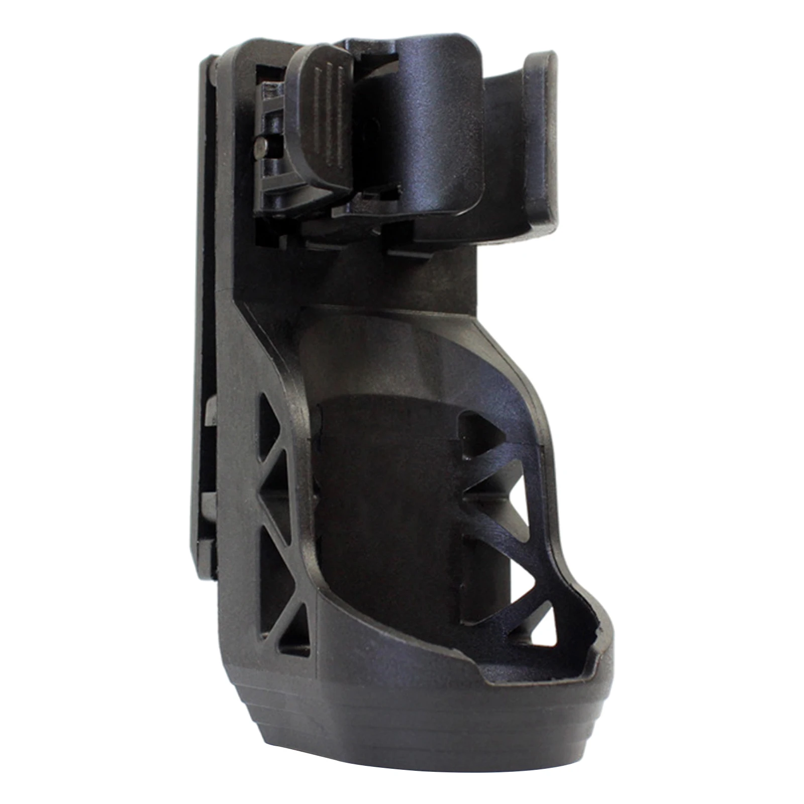 Flashlight Holster Holder 360 Degrees Quick Pull with Lever Plastic Steel Side Lock System Rotation Diameter 0.98-1.18inch Belt