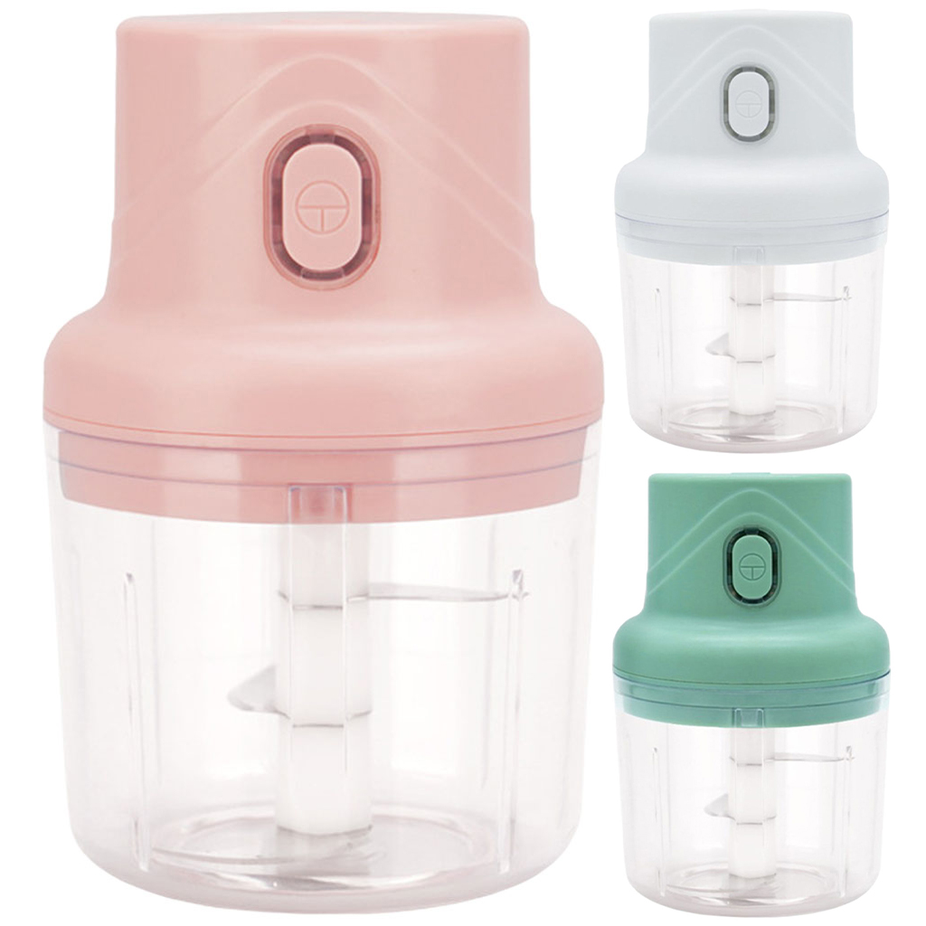 Small Electric Garlic Chopper Cutter Food Processor Crushed Kitchen Fruits Nut Pepper Vegetable Meat Chili Press Crusher Tool