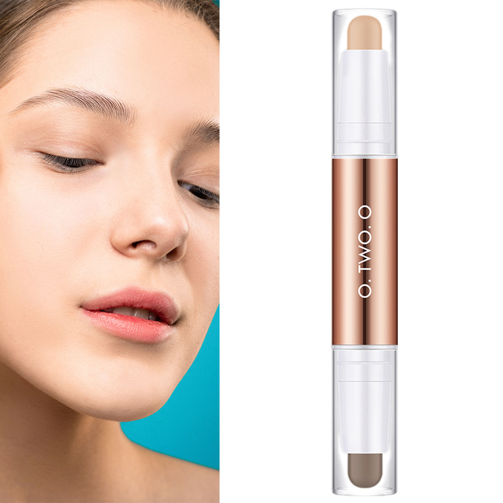 Highlight Contour Stick Double-Head Double-Side Contour Pen for Eyeshadow Embellish Clavicle