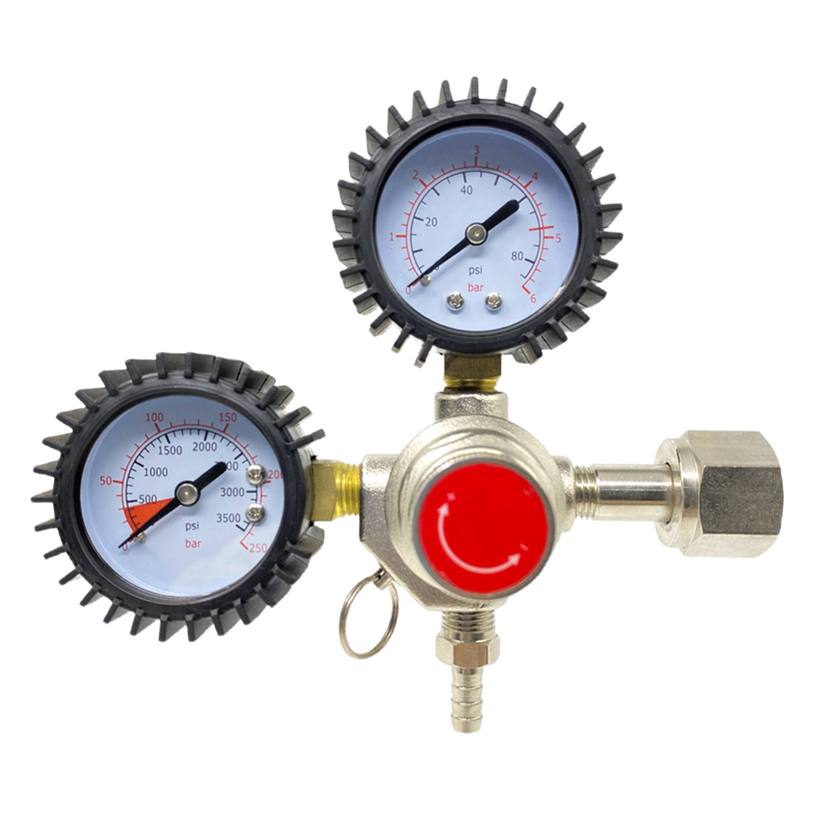 Adjustable Beer Keg CO2 Regulator Safety Pressure Relief Valve 3500 Psi Tank