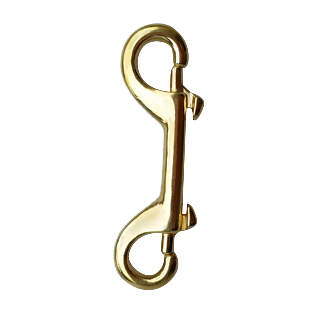 High Strength Gold Brass Scuba Diving Snorkeling Double Ended Bolt Snap Clip Hook Gear Attachment