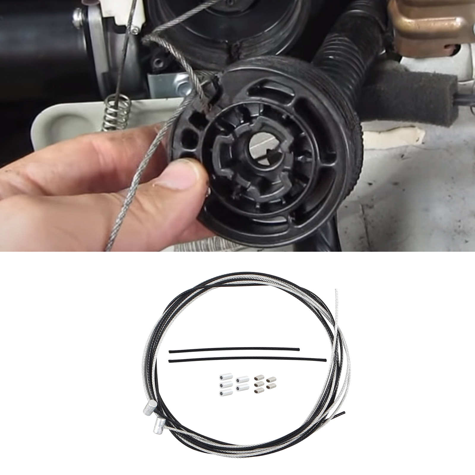 L & R Sliding Door Cable Repair Kit Part Assembly for Honda 72010-TK8-A12