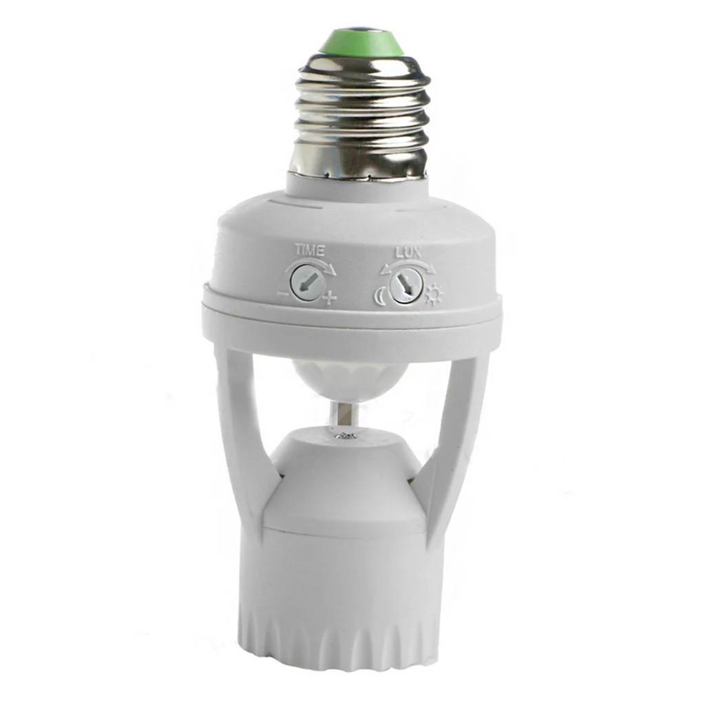 Infrared PIR Motion Sensor E27 LED Light Lamp Bulb Holder Socket Switch110V-240V