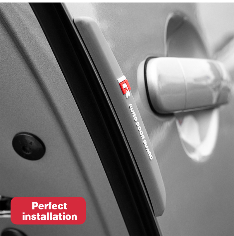 6/4Pcs Car Door Edge Protection Guards Buffer Trim Molding Protection Strip Scratch Protector Car Door Crash Bar for Audi BMW